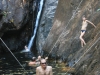 Baden im Wasserfall